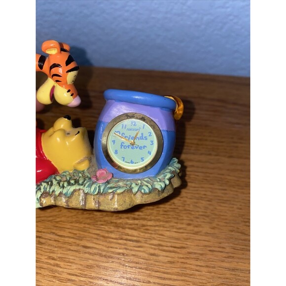Disney Winnie the Pooh Tigger Miniature Clock Fantasma Friends Forever vintage - Picture 5 of 8